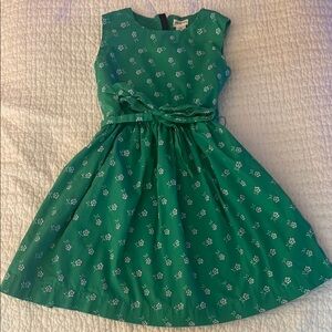 Crewcuts Kelly Green Floral Dress